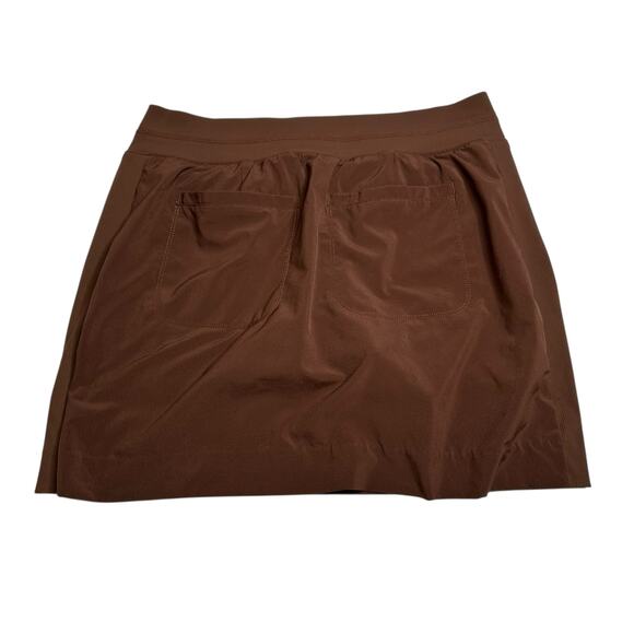 ATHLETA Brown Soho Skort Skirted Shorts Workout Women's Size 8 Mini Gym Workout - Picture 2 of 6
